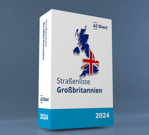 Straßenliste Großbritannien
